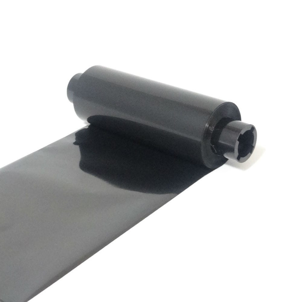 Wax Ribbon: 2.20” x 242’ (56.0mm x 74m), Ink on Outside, General Use, Half Inch Core, $1.09 per Roll in 36 Roll Case