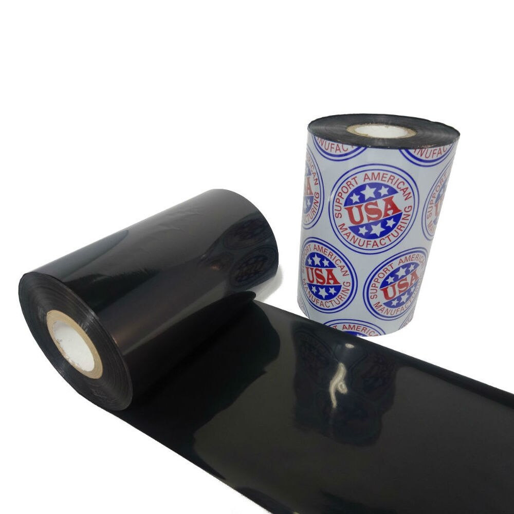 Wax Resin Ribbon: 8.66” x 984’ (220.0mm x 300m), Ink on Outside, General Use, $19.56 per Roll in 12 Roll Case