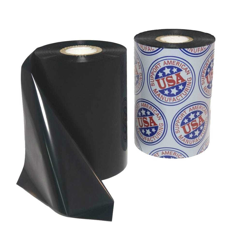 Wax Ribbon: 8.50" x 1,476’ (216.0mm x 450m), Ink on Inside, Resin Enhanced, $20.93 per Roll in 12 Roll Case