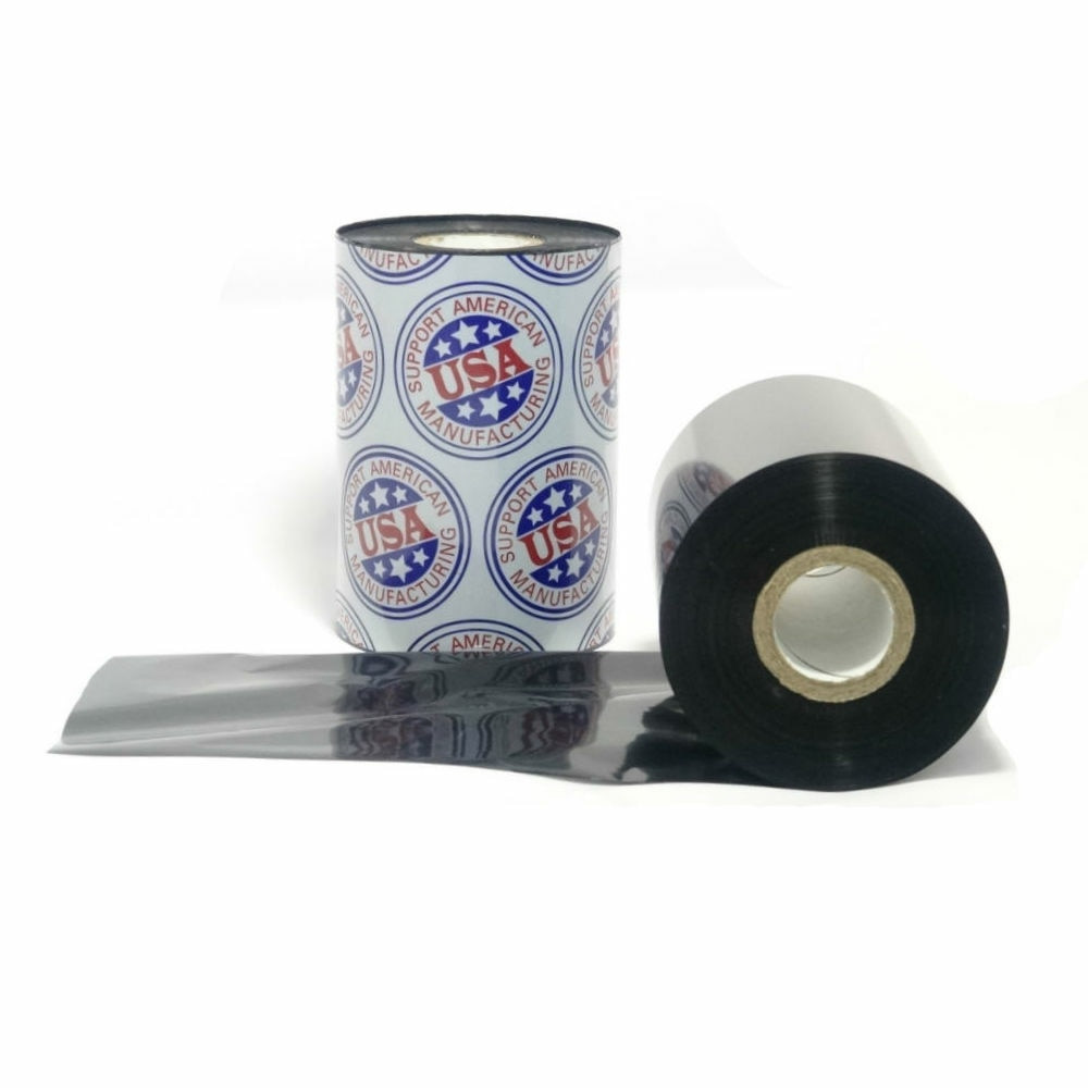 Wax Resin Ribbon: 2.17” x 1,968’ (55.0mm x 600m), Ink on Outside, High Density, Near Edge, $8.27 per Roll in 24 Roll Case