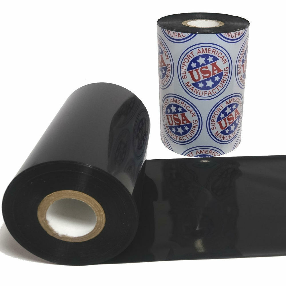 Wax Resin Ribbon: 1.57” x 1,968’ (40.0mm x 600m), Ink on Outside, High Density, Near Edge, $6.02 per Roll in 12 Roll Case