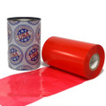 Resin Ribbon: 4.33" x 984' (110.0mm x 300m), Ink on Outside,  Red, $45.13 per Roll in 6 Roll Case.