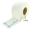 4" x 6 ", Direct Thermal, Perforated, Roll, 3" Core, Uncoated, Premium, $23.14 per Roll in 4 Roll Case