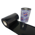 Wax Ribbon: 3.14” x 1,476’ (80.0mm x 450m), Ink on Inside, Resin Enhanced, $6.52 per Roll in 24 Roll Case