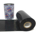Wax Ribbon: 3.26” x 1,476’ (83.0mm x 450m), Ink on Inside, Resin Enhanced, $6.77 per Roll in 24 Roll Case