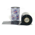 Wax Resin Ribbon: 4.00” x 1,345’ (101.6mm x 410m), Ink on Inside, Premium, $18.79 per Roll in 24 Roll Case