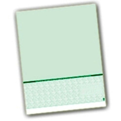 Check on Bottom, Single perforation: 7 1/3" from Top, Green, 13 Security Features Loading