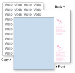 Advanced Security Blue Medical Prescription Paper 8½" x 11" Loading