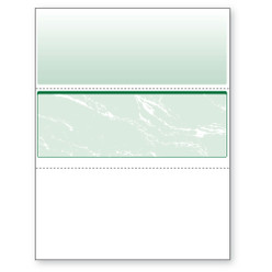 Check in Middle, Perfs - 3 1/2" & 7" from Top, Green, 11 Security Features Loading