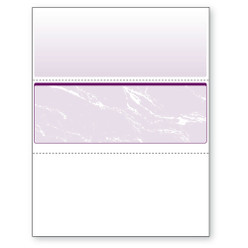 Check in Middle, Perfs - 3 1/2" & 7" from Top, Purple, 11 Security Features Loading