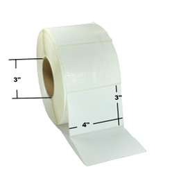 4" x 3", Direct Thermal, Perforated, Roll, 3" Core, Uncoated, General Use, $36.27 per Roll in 4 Roll Case Loading