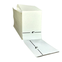 4" x 5", Thermal Transfer, Fanfold, Coated, Premium, $47.79 per Stack in 2 Stack Case Loading