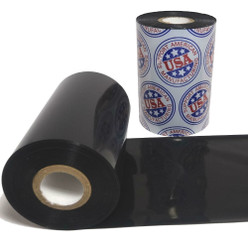 Wax Ribbon: 5.12" x 1,345’ (130.0mm x 410m), Ink on Inside, Resin Enhanced, $9.66 per Roll in 24 Roll Case Loading