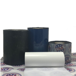 Resin Ribbon: 4.00" x 1,345' (101.6mm x 410m), Ink on Inside, White, $59.90 per Roll, 24 Roll Case Loading