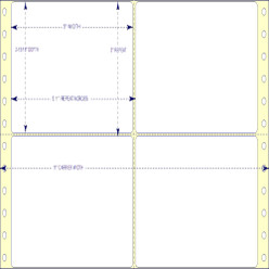 5" x 2-15/16", Pinfeed, 2 Labels Across, Vertical Perforation Between Each Label, 5,000 Labels a Case Loading