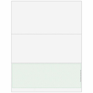 Check on Bottom, Perfs: 4" & 7 1/2” from Top, Green, 13 Security Feature Loading