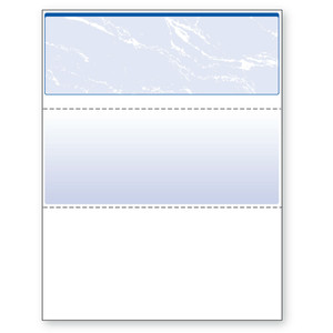 Check on Top, Perfs - 3 1/2" & 7" from Top, Blue, 11 Security Features
