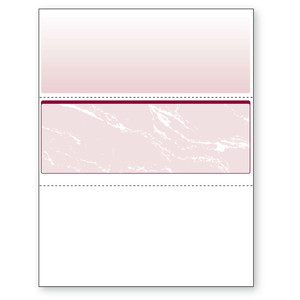Check in Middle, Perfs - 3 1/2" & 7" from Top, Burgundy, 11 Security Features Check in Middle, Perfs - 3 1/2" & 7" from Top, Burgundy, 11 Security Features
