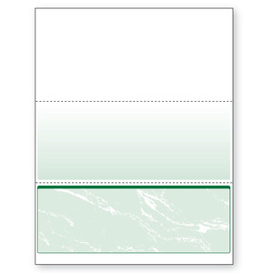 Check on Bottom, Perfs: 4" & 7 1/2" from Top, Green, 11 Security Features Loading
