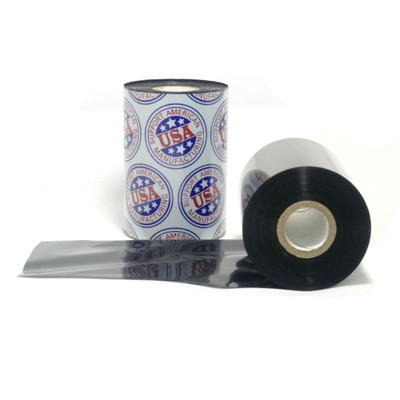 Resin Ribbon: 5.11" x 1,345' (130.0mm x 410m), Ink on Inside, Heat Shield, $22.44 per Roll in 24 Roll Case