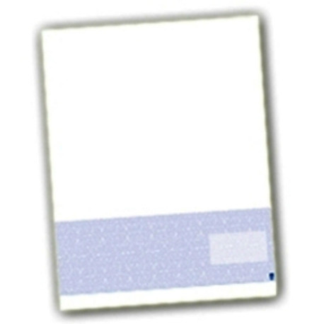 Check on Bottom, Perfs: 4" & 7 1/2” from Top, Blue, 13 Security Features