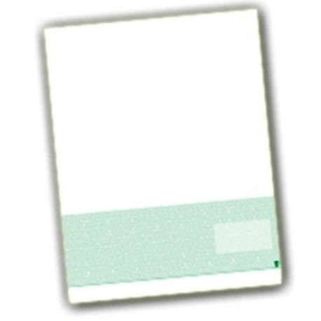 Check on Bottom, Perfs: 4" & 7 1/2” from Top, Green, 13 Security Features Check on Bottom, Perfs: 4" & 7 1/2” from Top, Green, 13 Security Features