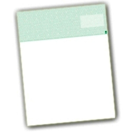 Check on Top, Perfs; 3 1/2" & 7 1/2" from Top, Green, 13 Security Features