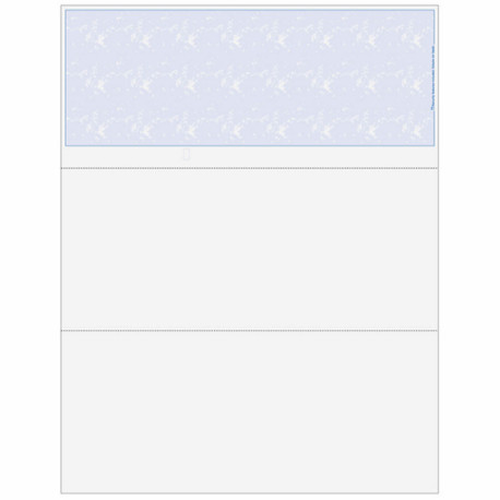 Check on Top, Perfs; 3 2/3" & 7 1/3" from Top, Blue Marble, 5 Security Features