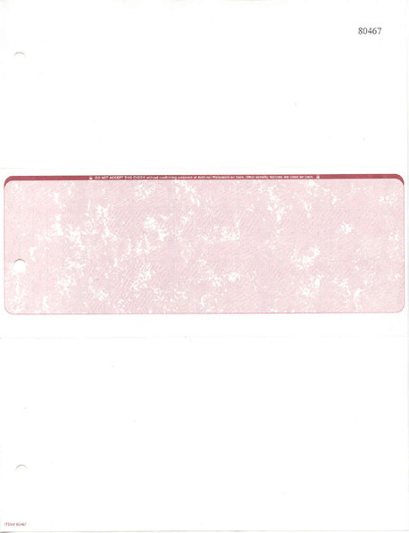 Solomon Accounts Payable preprinted, Burgundy Marble Middle check stock