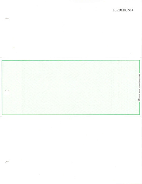 Solomon Accounts Payable preprinted, Green Herringbone Middle check stock