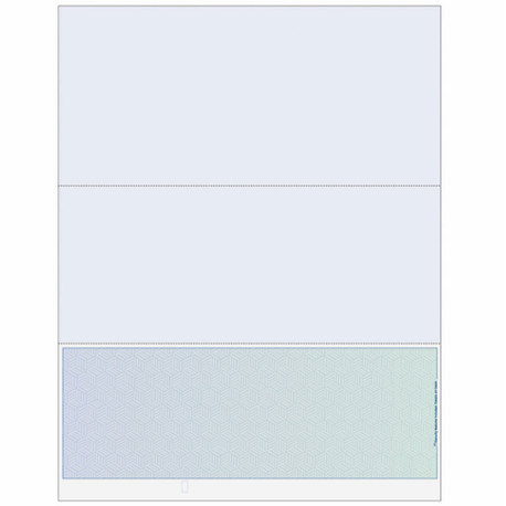 Check on Bottom, Perfs: 4" & 7 1/2” from Top, Blue to Green, 13 Security Features