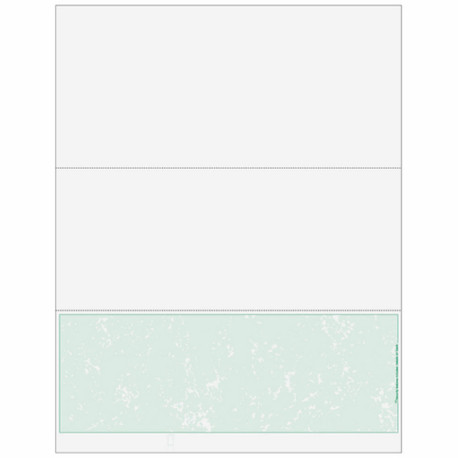 Check on Bottom, Perfs: 4" & 7 1/2" from Top, Green Marble, 5 Security Features