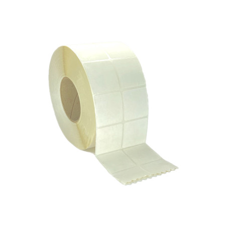2" x 1", Thermal Transfer, Perforated, Roll, 3" Core, Coated, 2-Up, Premium $25.29 per Roll in 4 Roll Case 2" x 1", Thermal Transfer, Perforated, Roll, 3" Core, Coated, 2-Up, Premium $25.29 per Roll in 4 Roll Case
