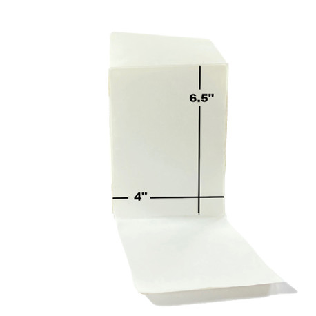 4" x 6.5", Thermal Transfer, Fanfold, Coated, Premium, $39.48 per Stack in a 2 Stack Case 4" x 6.5", Thermal Transfer, Fanfold, Coated, Premium, $39.48 per Stack in a 2 Stack Case