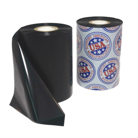 Resin Ribbon: 3.26" x 1,476’ (83mm x 450m), Ink on Outside, Darwin, $18.77 per Roll in 12 Roll Case. Resin Ribbon: 3.26" x 1,476’ (83mm x 450m), Ink on Outside, Darwin, $18.77 per Roll in 12 Roll Case.