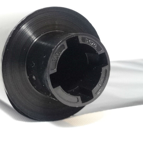 Wax Ribbon: 2.50” x 298’ (63.5mm x 91m), Ink on Outside, General Use, Half Inch Core, $1.38 per Roll in 36 Roll Case