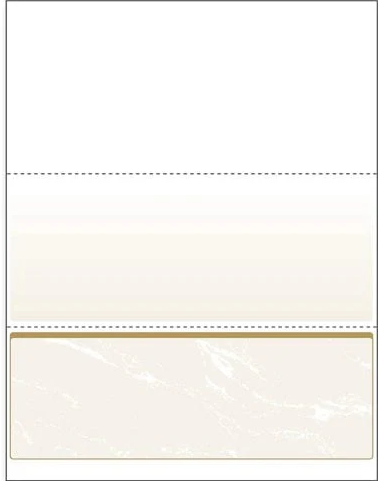 Check On Bottom, Tan Wave, Perfs: 4", 7 ½" (1000 Checks)