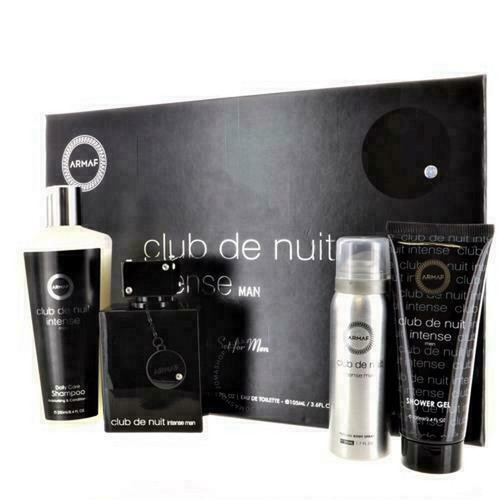 Club De Nuit Intense 4 Piece 105ml Eau de Toilette by Armaf for Men (Gift Set)