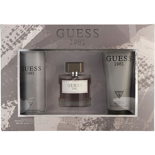 Guess 1981 Him 3 Piece 100ml Eau de Toilette by Guess for Men (Gift Set)