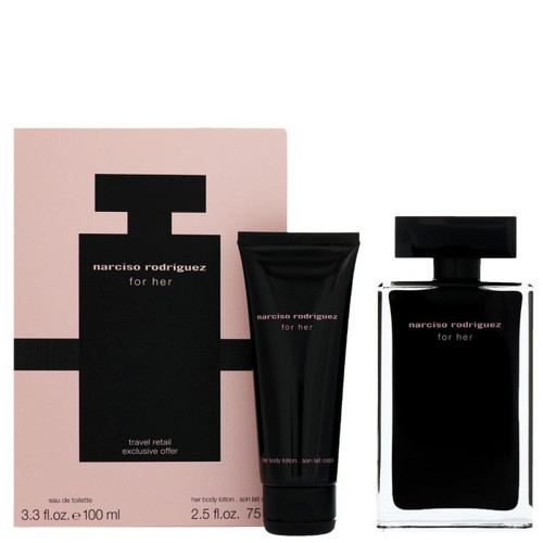 Narciso Rodriguez 2 Piece 100ml Eau de Toilette by Narciso Rodriguez for Women (Gift Set-A)