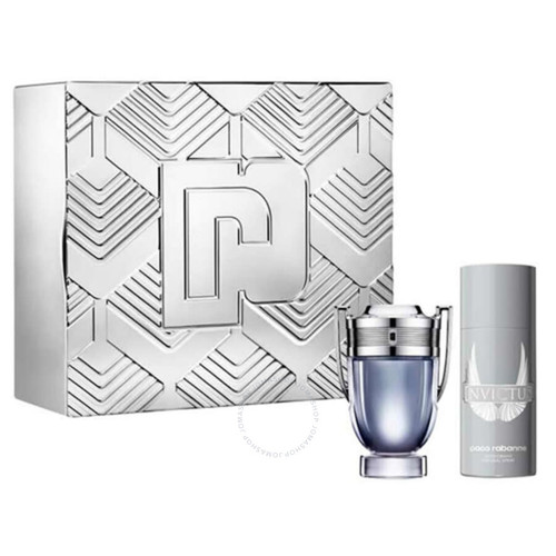 Invictus 2 Piece 100ml Eau De Toilette By Paco Rabanne for Men (Gift Set-J)