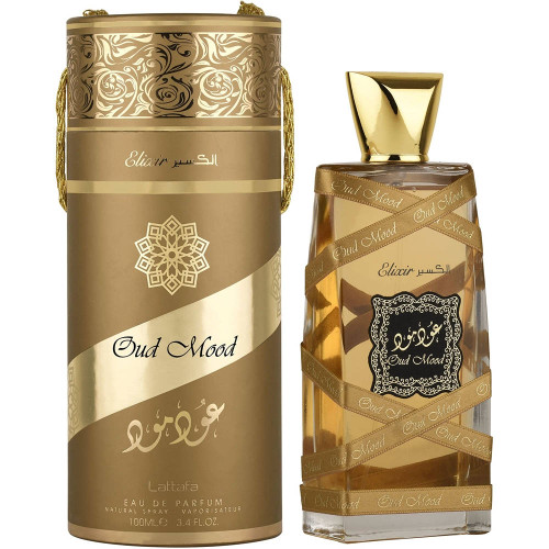 Oud Mood Elixir 100ml Eau De Parfum by Lattafa for Unisex (Bottle)