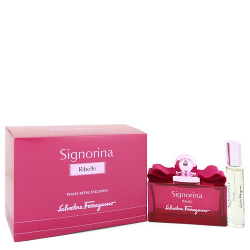Signorina Ribelle 2 Piece 100ml Eau De Parfum by Salvatore Ferragamo for Women (Gift Set)