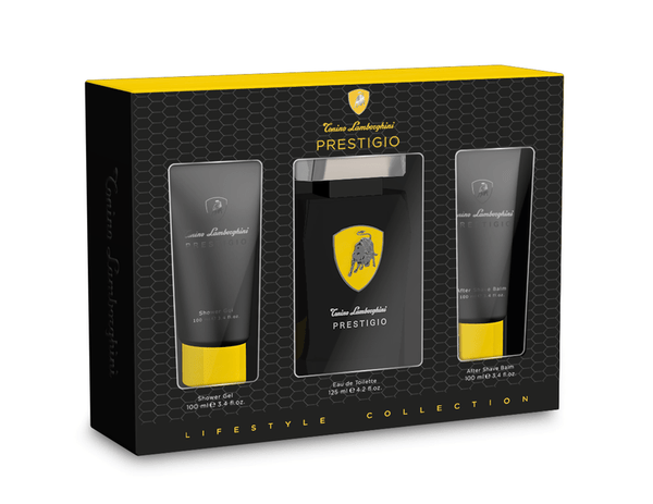 Prestigio 3 Piece125ml Eau de Toilette by Tonino Lamborghini for Men (Gift Set)