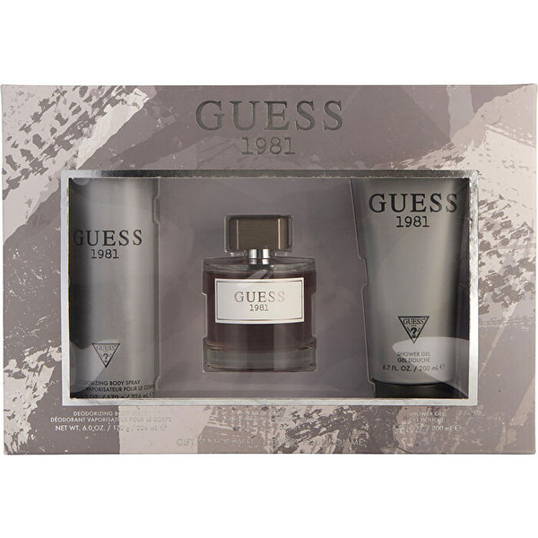 Guess 1981 Him 3 Piece 100ml Eau de Toilette by Guess for Men (Gift Set)