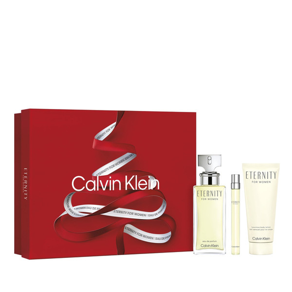 Eternity 3 Piece 100ml Eau de Parfum by Calvin Klein for Women (Gift Set-A)