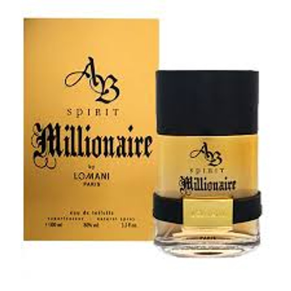 AB Spirit Millionaire 100ml Eau de Parfum by Lomani for Men (Bottle)