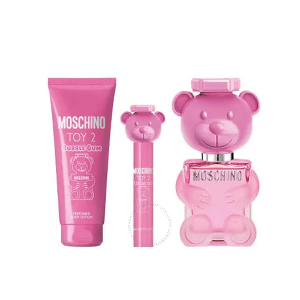 Toy 2 Bubble Gum 3 Piece 100ml Eau De Toilette by Moschino for Women (Gift Set)