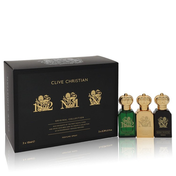 Clive Christian Collection 3 Piece Feminine 90ml Eau de Toilette by Clive Christian for Women (Gift Set)