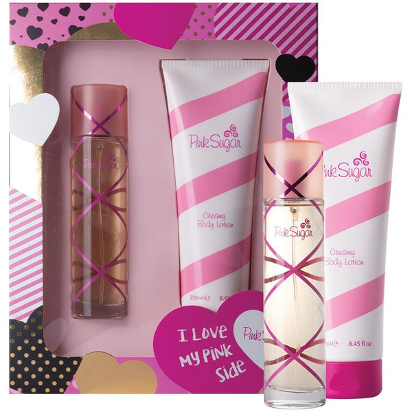 Pink Sugar 2 Piece 100ml Eau de Toilette by Aquolina for Women (Gift Set-A)